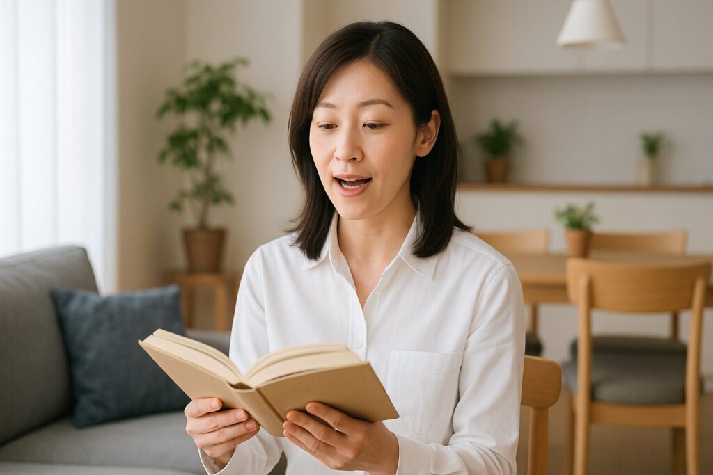 50代女性におすすめの声活。声を出すことは健康効果や脳の活性化になります。